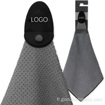 Logo personnalisé Soft Microfiber Waffle Magnetic Golf TORNEL